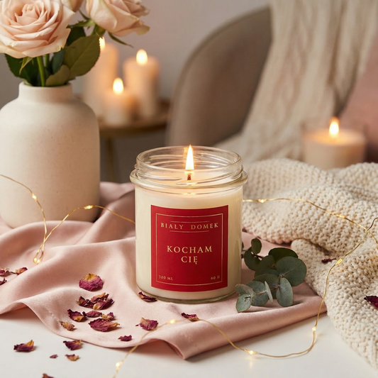 Świeca sojowa KOCHAM CIĘ – Edycja Limitowana (Wybierz zapach)