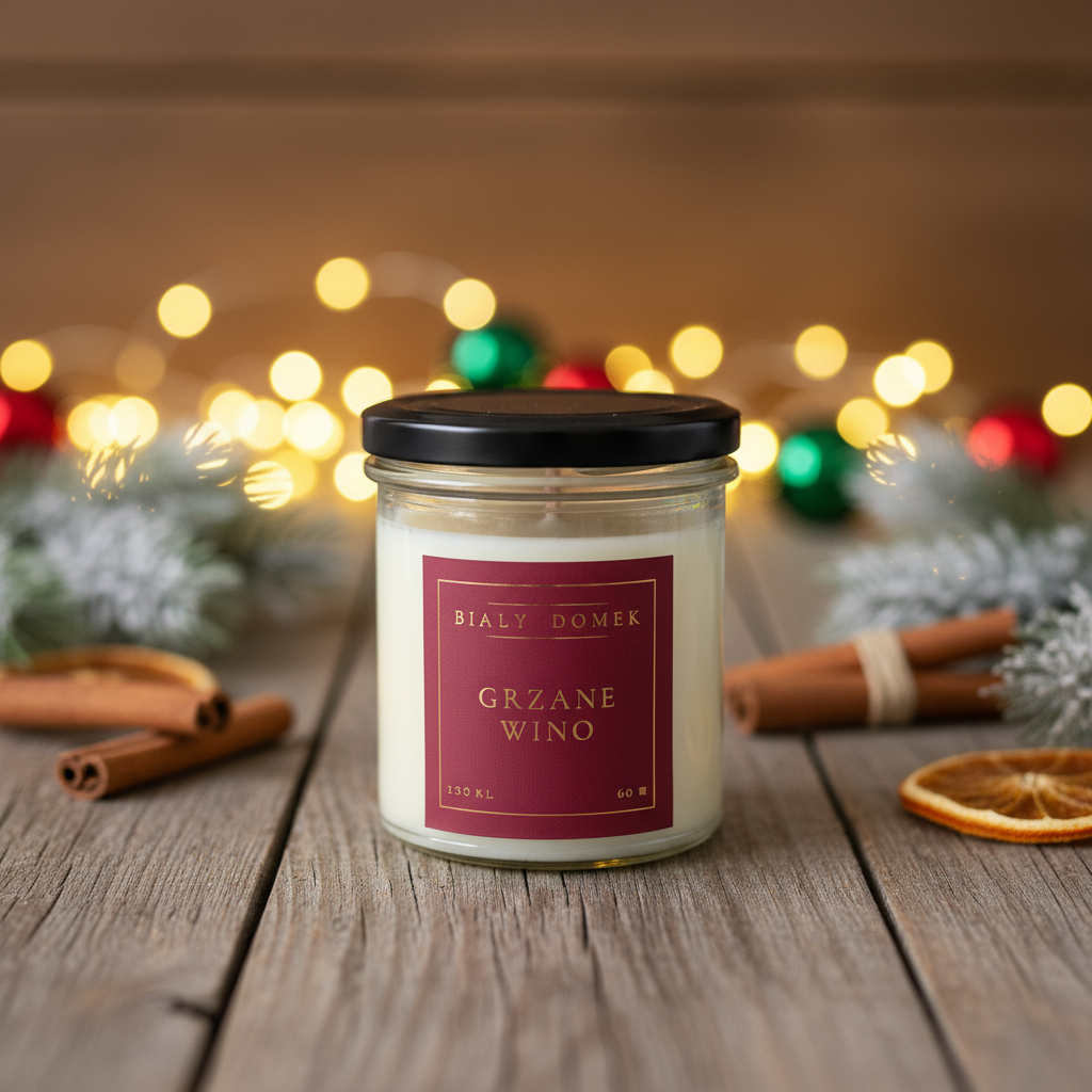 Grzane wino - świeca sojowa