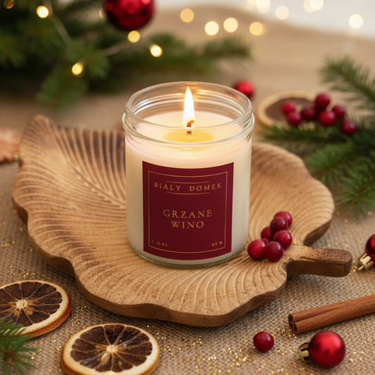 Grzane wino - świeca sojowa