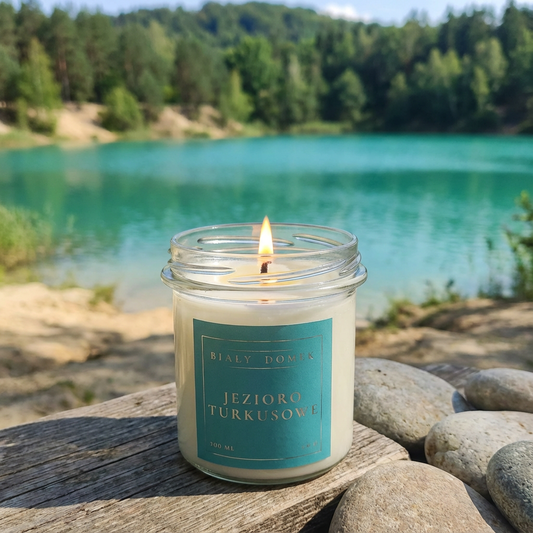 Jezioro Turkusowe - świeca sojowa
