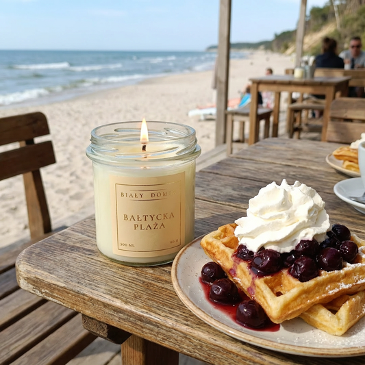 Bałtycka plaża - świeca sojowa