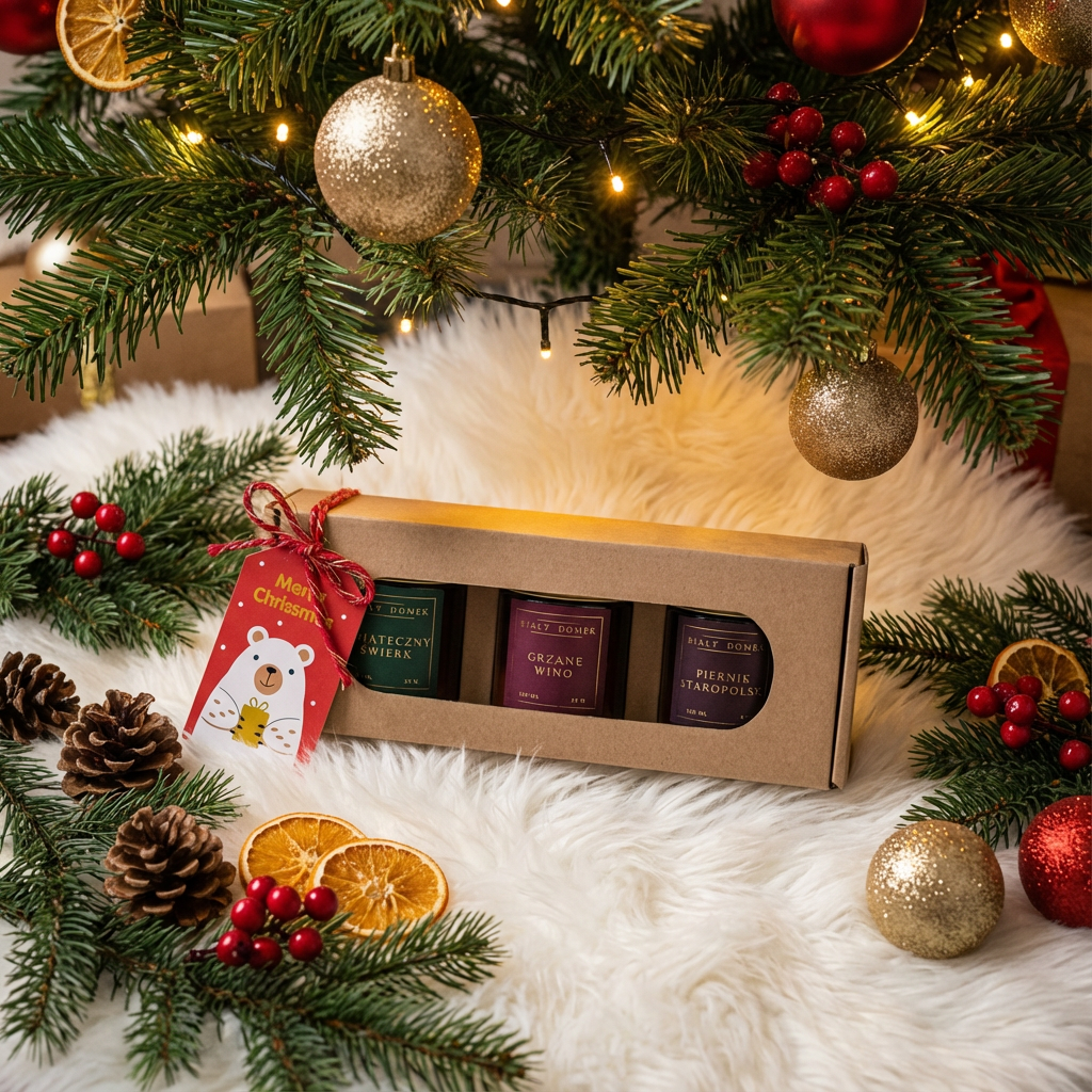 Trzy świąteczne wspomnienia - zestaw świec 3 x 120 ml