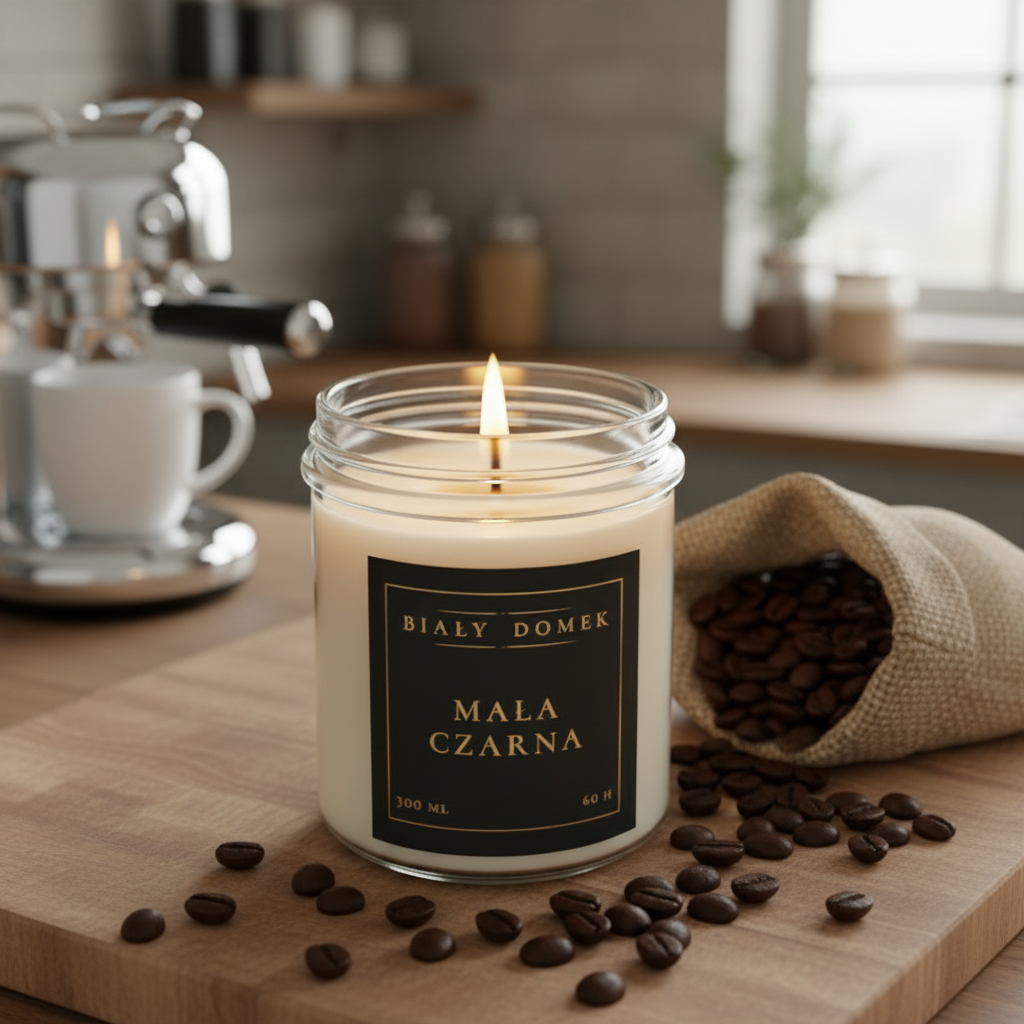 Mała czarna - świeca sojowa