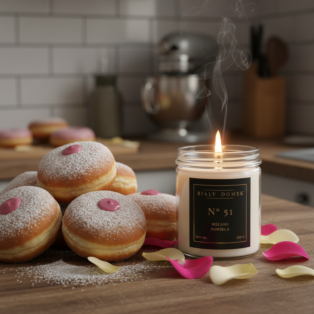 Różane powidła - świeca sojowa