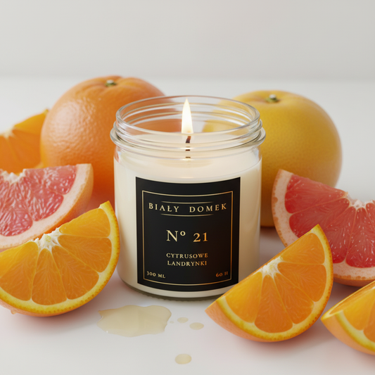 Cytrusowe landrynki - świeca sojowa