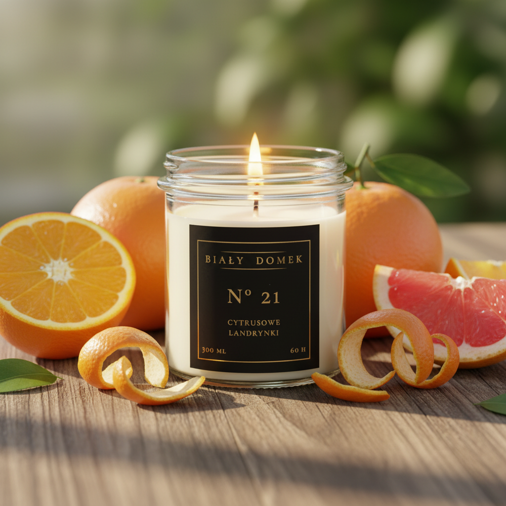 Cytrusowe landrynki - świeca sojowa