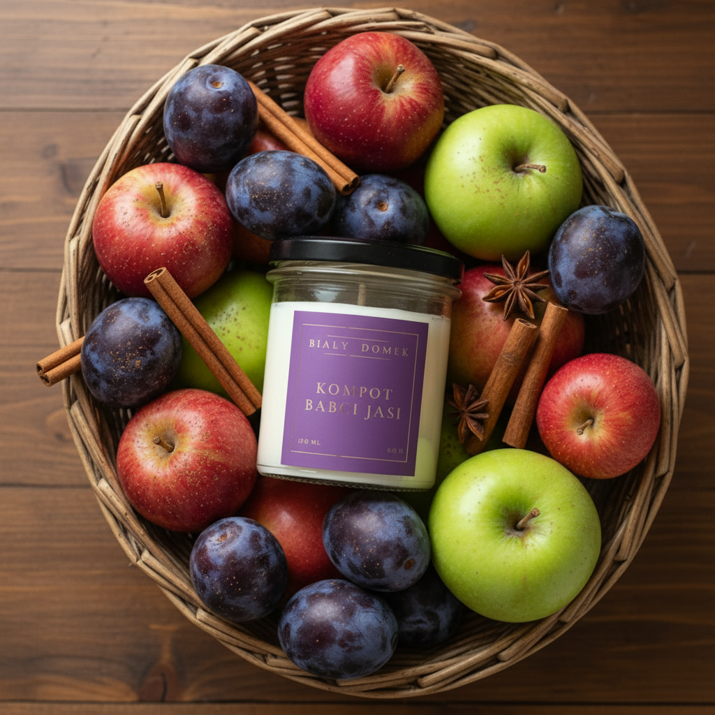 Kompot babci Jasi - świeca sojowa