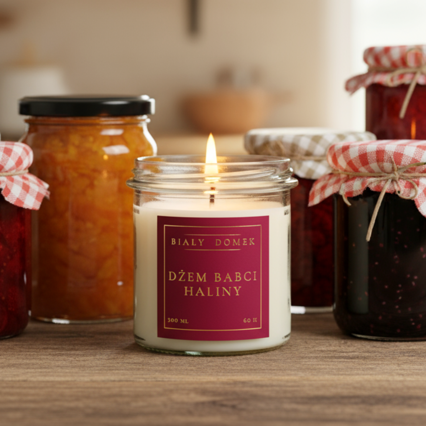 Dżem babci Haliny - świeca sojowa