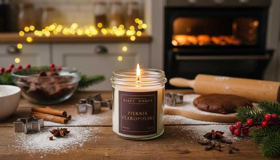 Zapach świąt w Twoim domu: przewodnik po świątecznej kolekcji świec BIAŁY DOMEK 