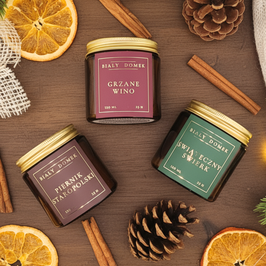 Trzy świąteczne wspomnienia - zestaw świec 3 x 120 ml