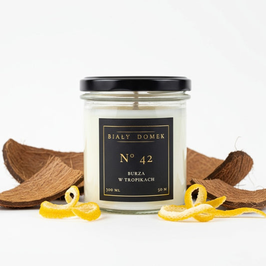 Burza w tropikach - świeca sojowa