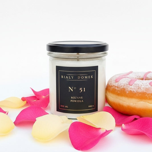 Różane powidła - świeca sojowa