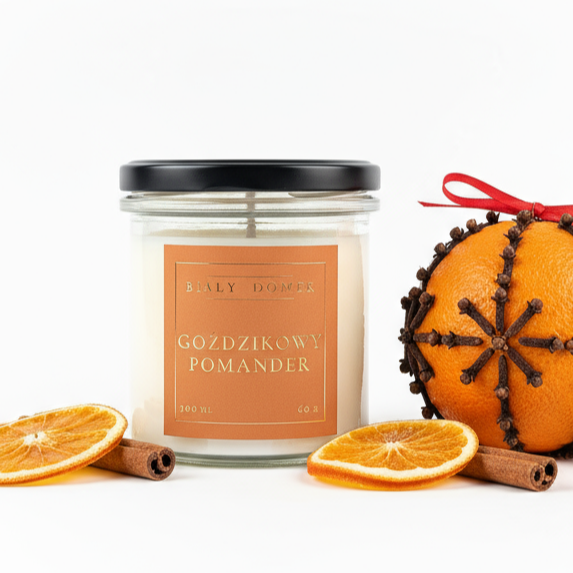 Goździkowy pomander - świeca sojowa