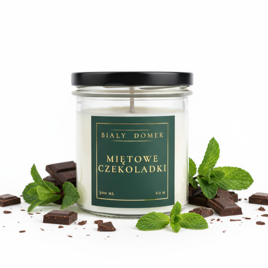 Miętowe czekoladki - świeca sojowa