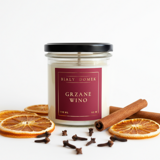 Grzane wino - świeca sojowa