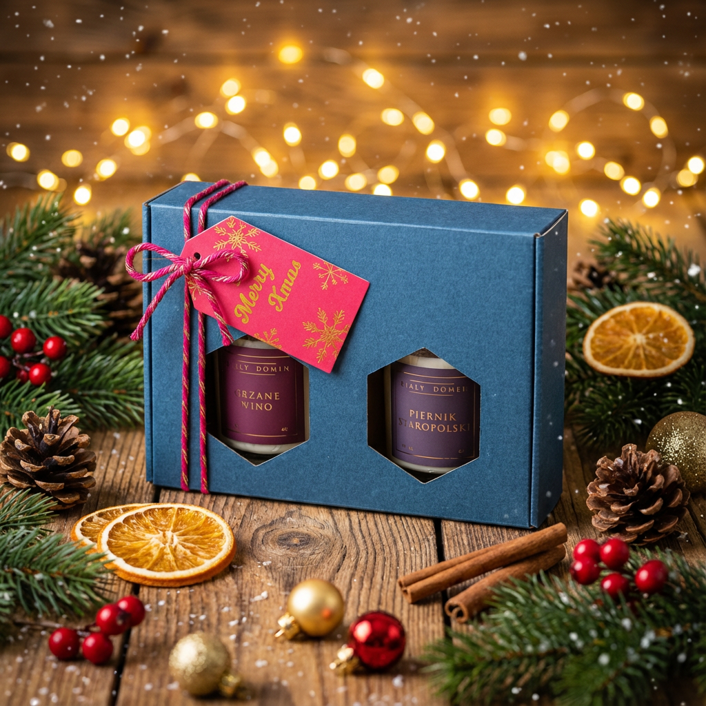 Świąteczny duet klasyków - zestaw 2 świec w CENIE SPECJALNEJ!