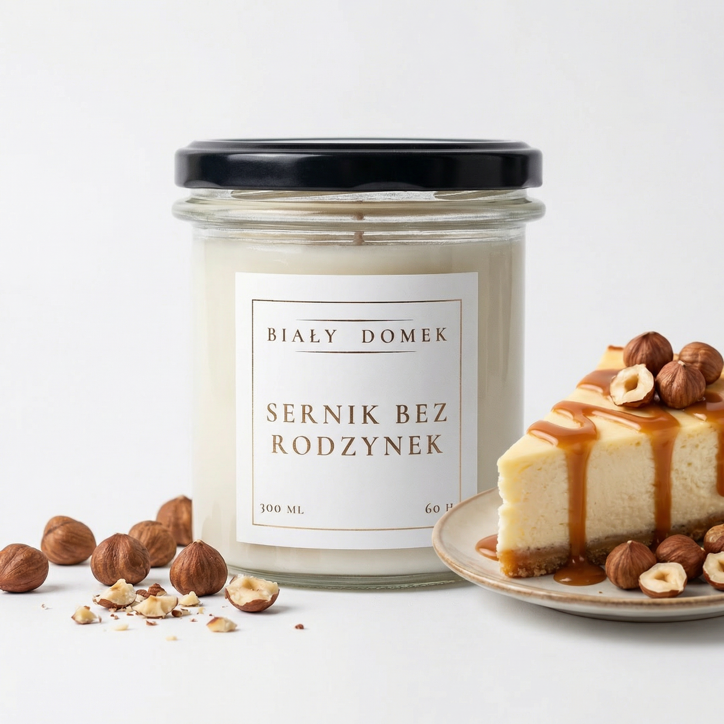 Sernik bez rodzynek - świeca sojowa