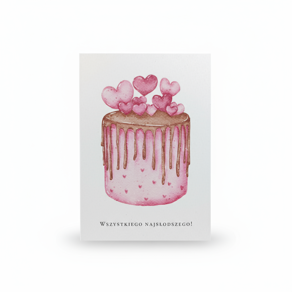 Wszystkiego najsłodszego - kartka okolicznościowa