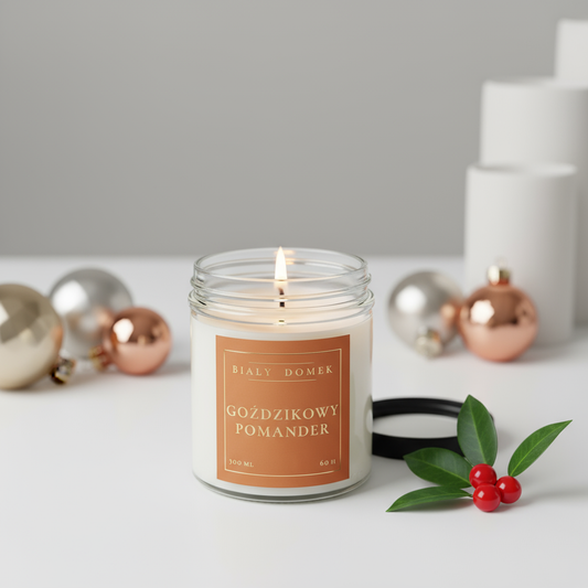 Goździkowy pomander - świeca sojowa