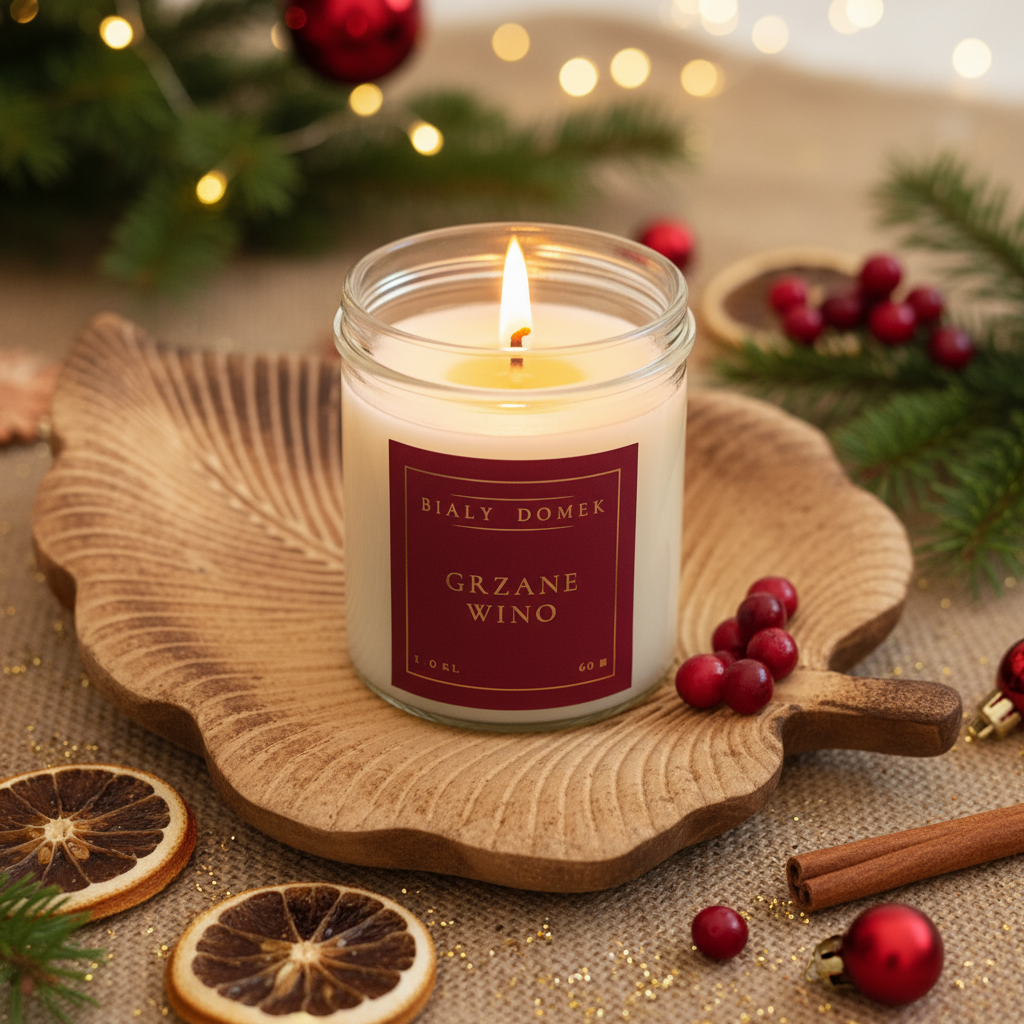 Grzane wino - świeca sojowa