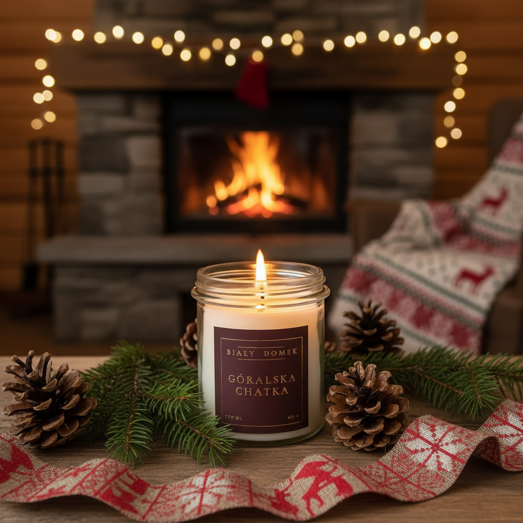 Góralska chatka - świeca sojowa