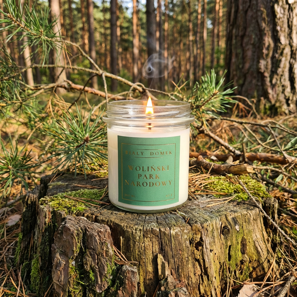 Woliński Park Narodowy - świeca sojowa