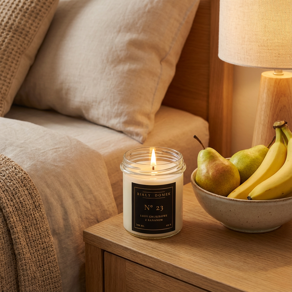 Lody gruszkowe z bananem - świeca sojowa