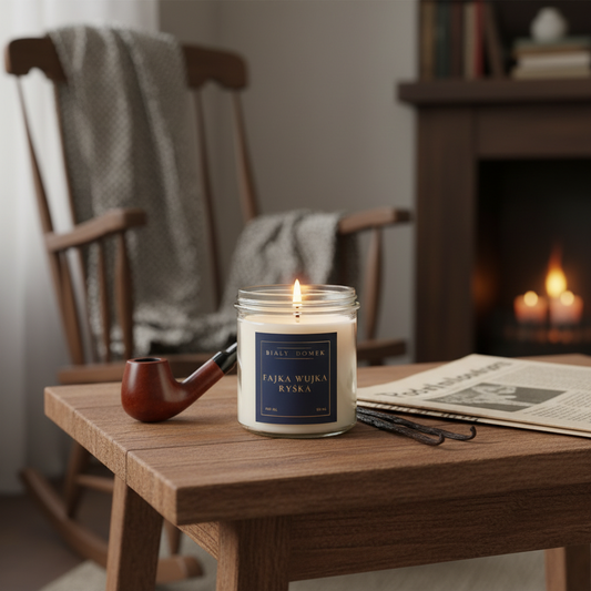 Fajka wujka Ryśka - świeca sojowa