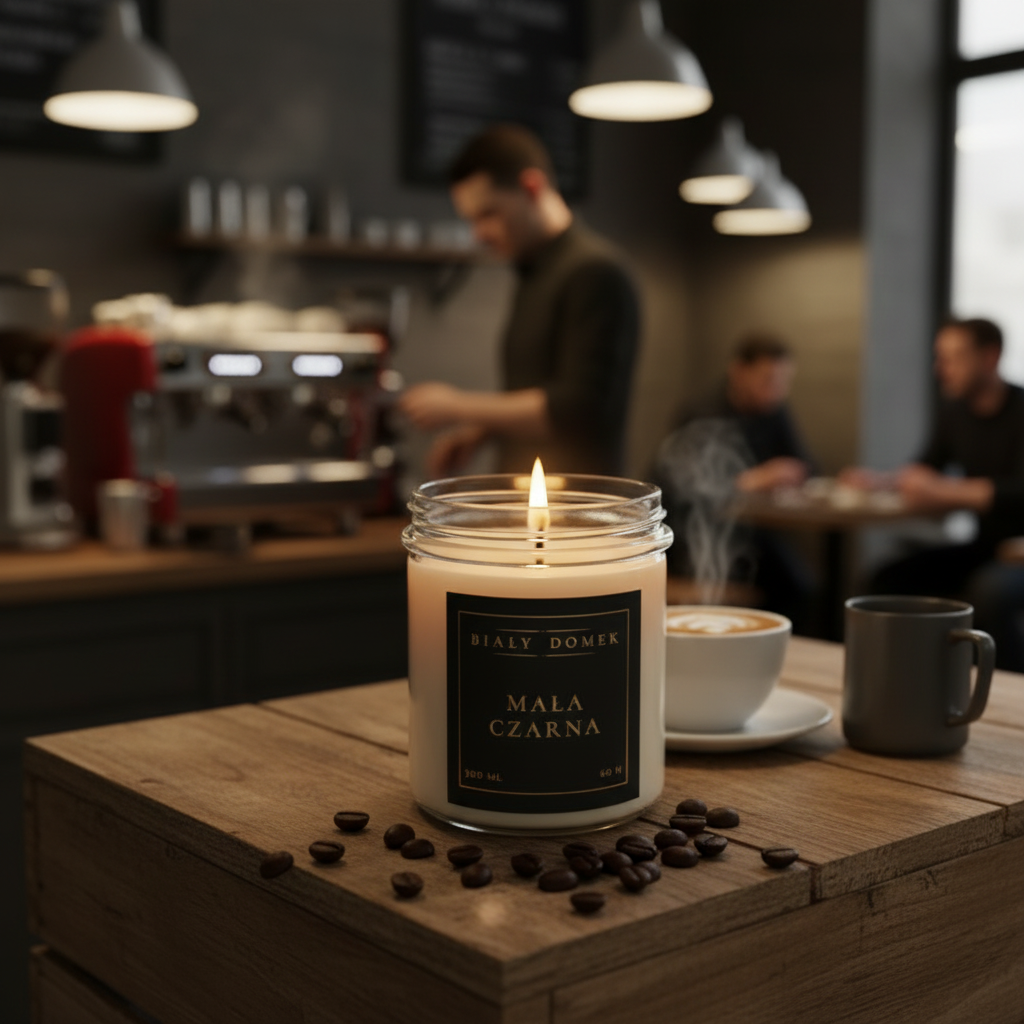 Mała czarna - świeca sojowa