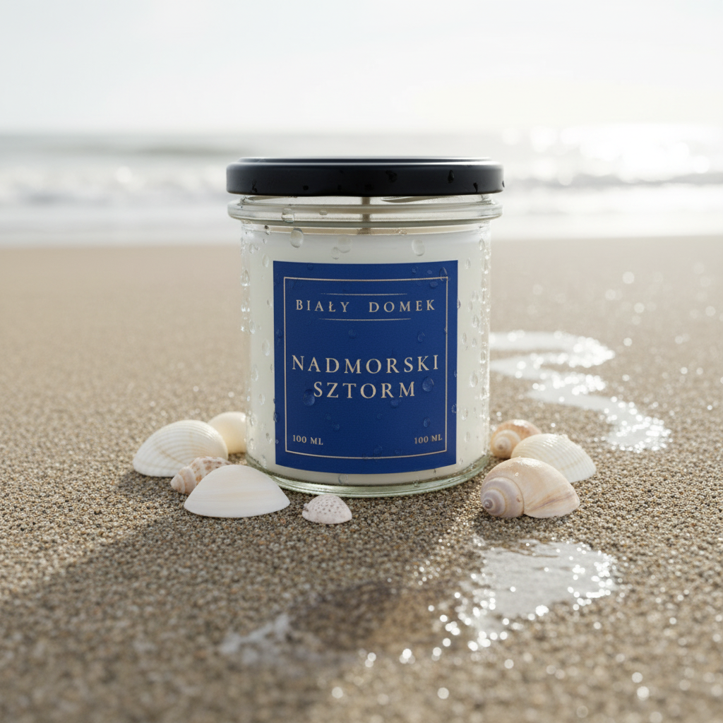 Nadmorski sztorm - świeca sojowa