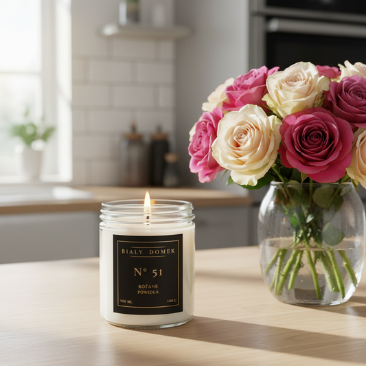 Różane powidła - świeca sojowa