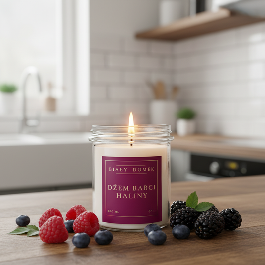 Dżem babci Haliny - świeca sojowa