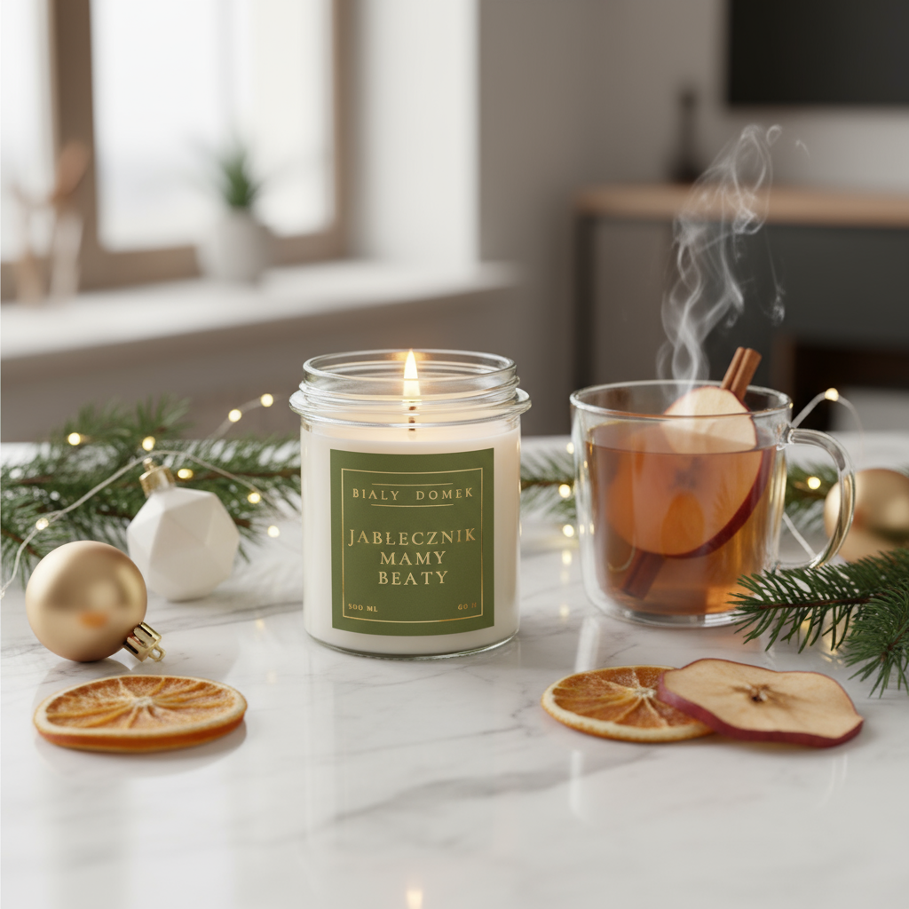 Jabłecznik mamy Beaty - świeca sojowa