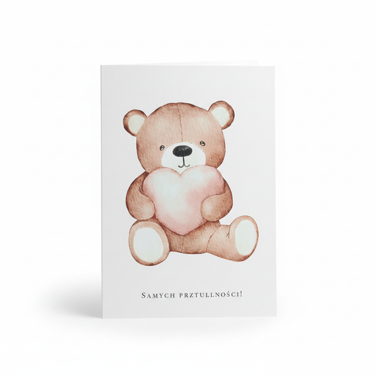 Samych przytulności - kartka okolicznościowa