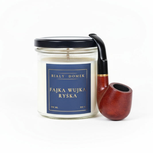 Fajka wujka Ryśka - świeca sojowa