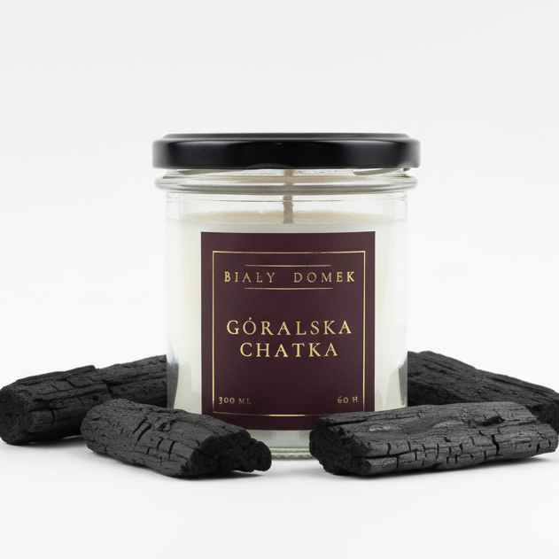 Góralska chatka - świeca sojowa